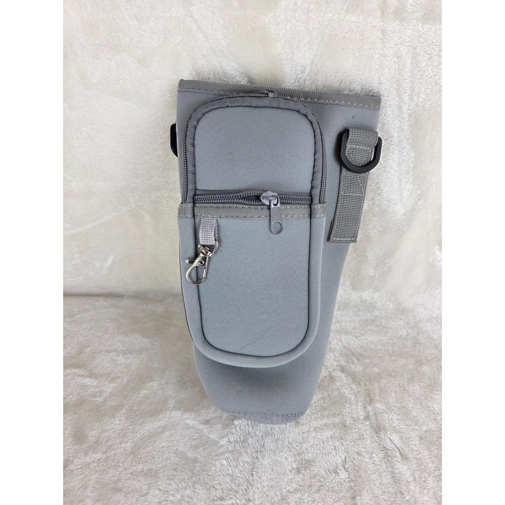 Gray Stanley Bag with Zipper Pocket‎ and Shoulder Strap